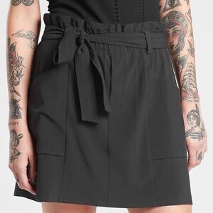 Black Athleta Skyline Tie Waist Skirt Size 14